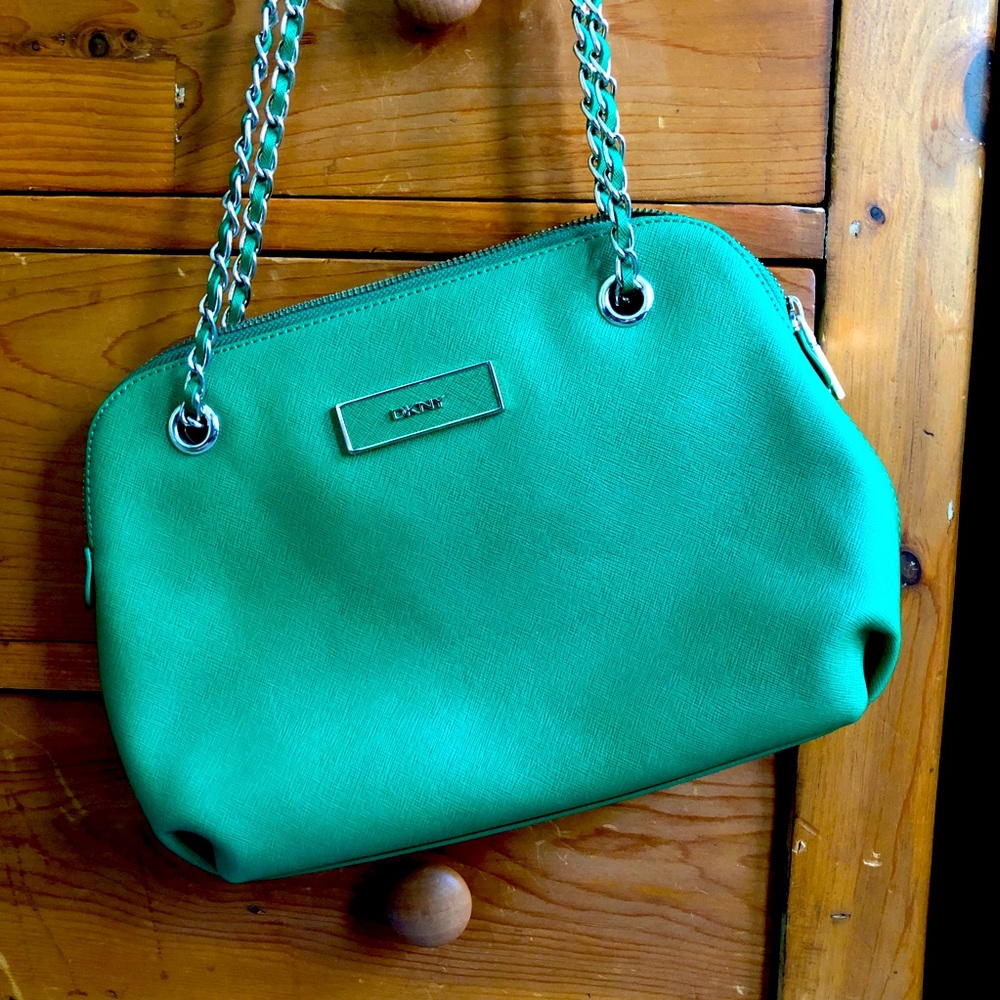 Green DKNY Purse